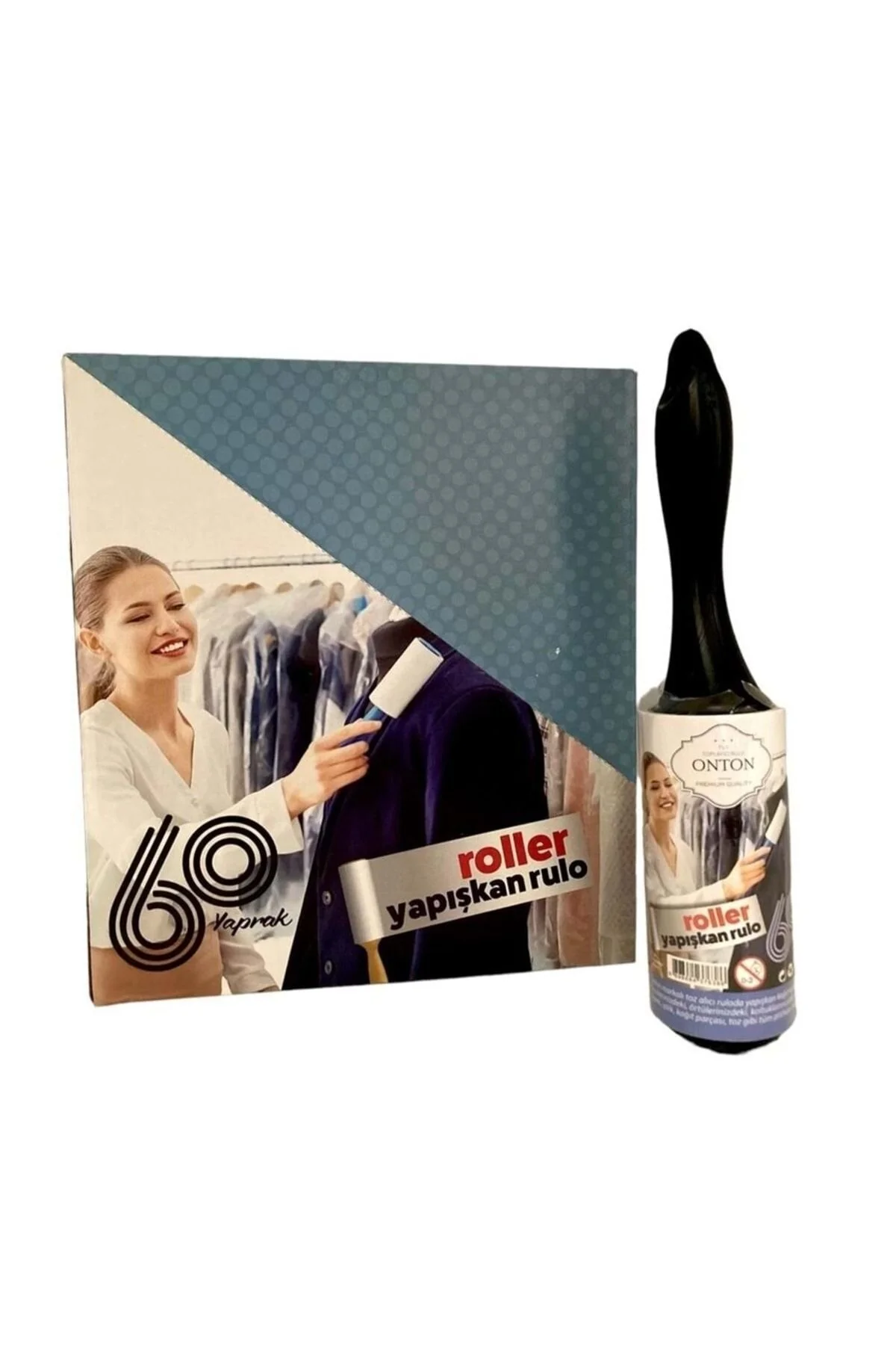 Yapışkan Rulo Tüy Alma Rulosu 60 Yaprak X4 Adet